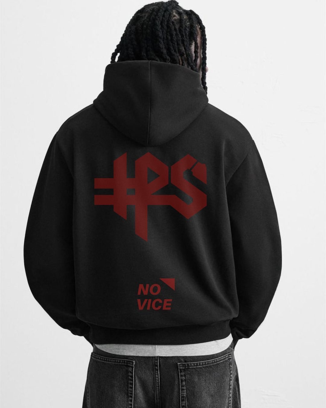 Dos d'un sweat à capuche HPS No Vice