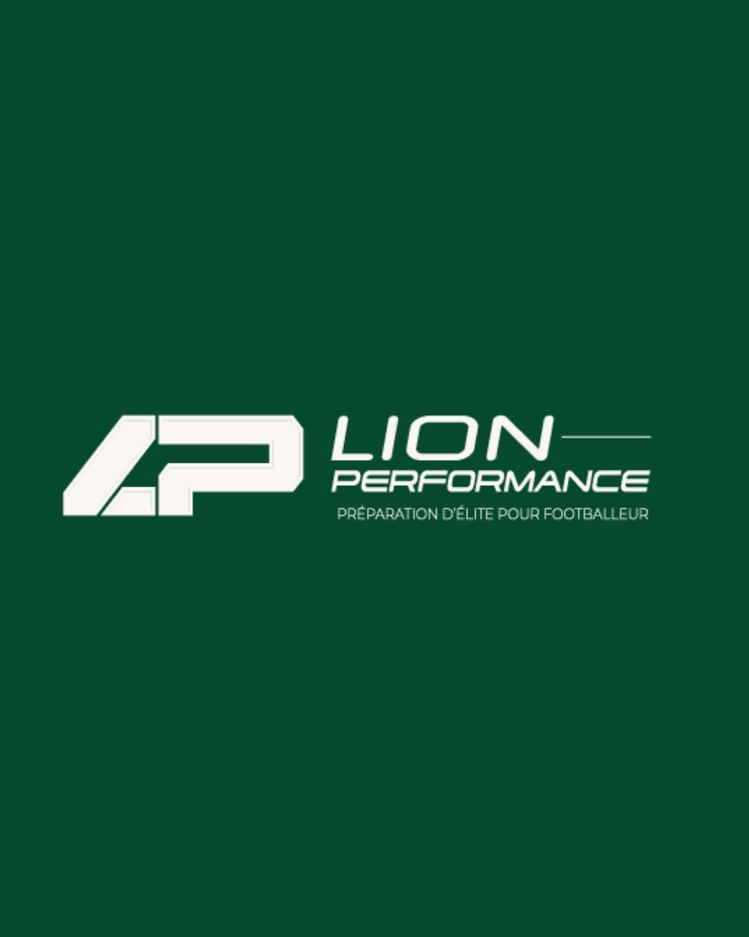 Logotype LP Performance sur fond vert