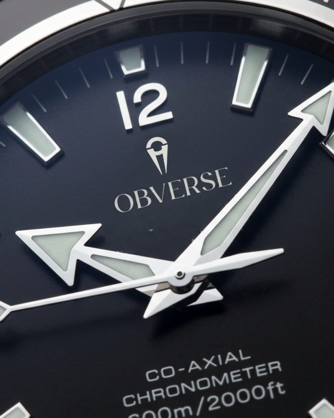 Cadran de montre Obverse avec index lumineux