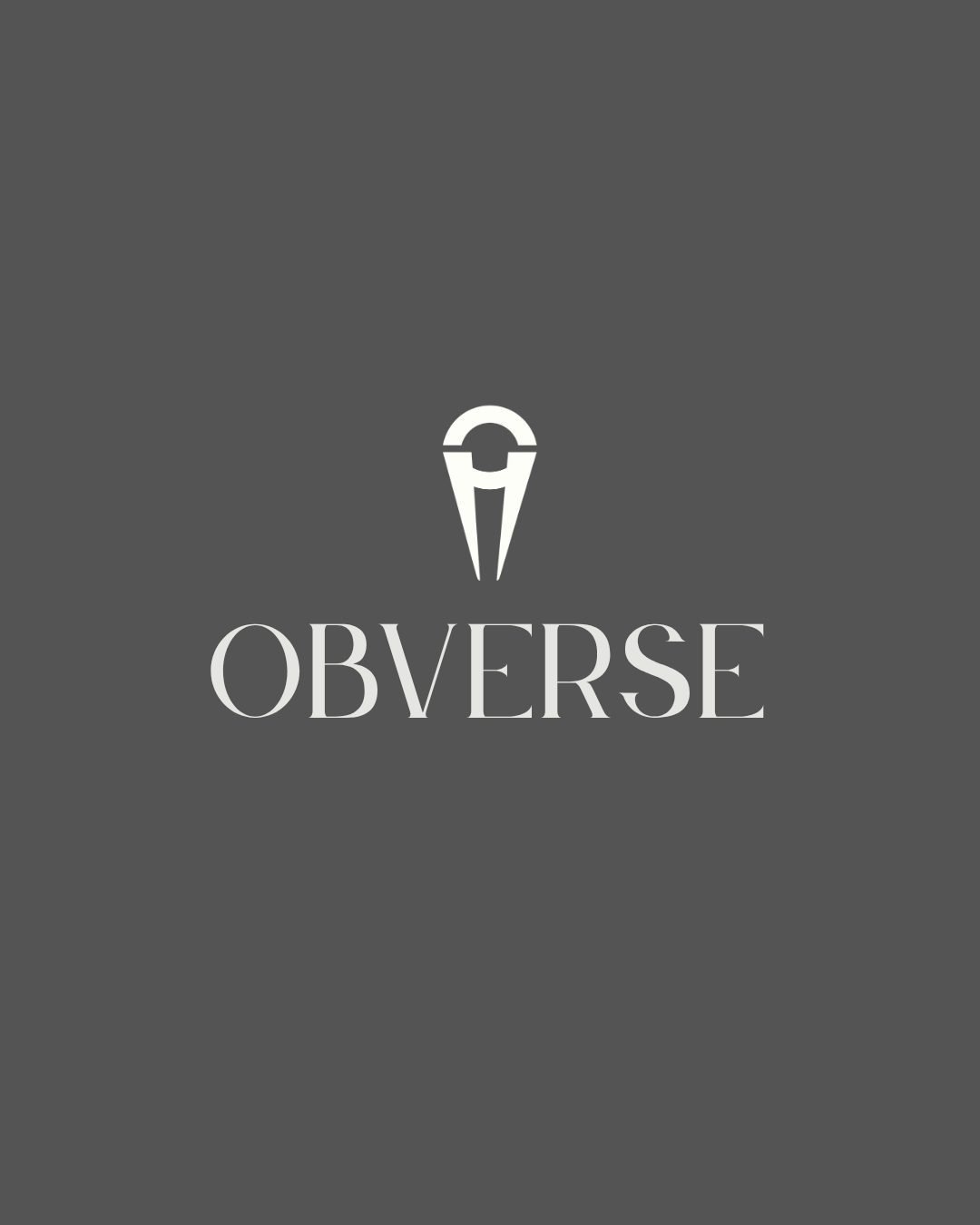 Logotype Obverse sur fond gris